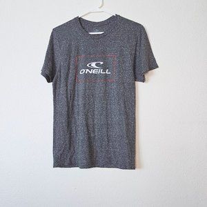 O'NEIL Grey T-Shirt Tee Logo Men's Small Short Sleeve Poly/Cotton/Rayon